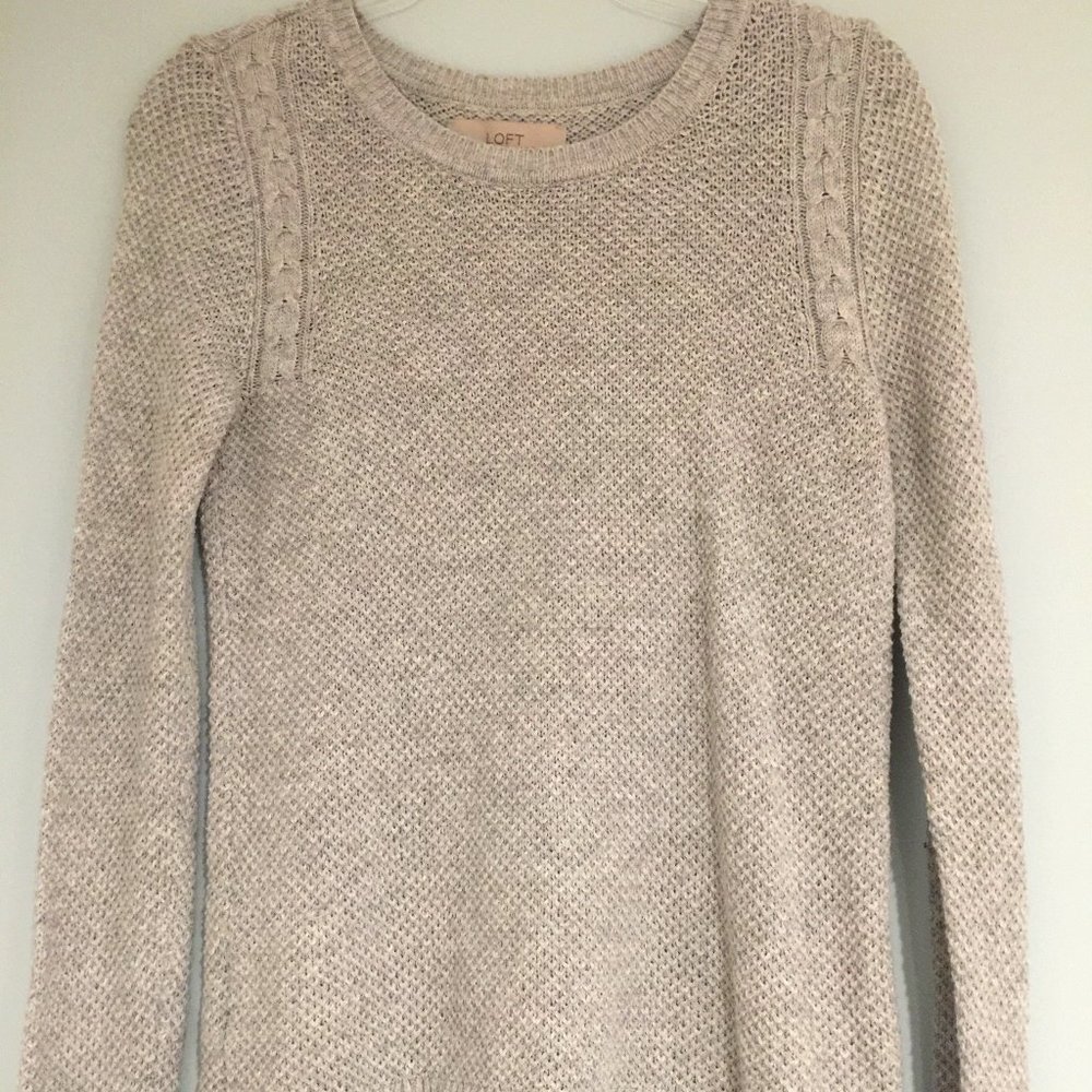 Loft, Light Grey Sweater